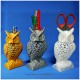 OWL PEN HOLDER / TOOLS HOLDER مجسمه جغد جاخودکاری